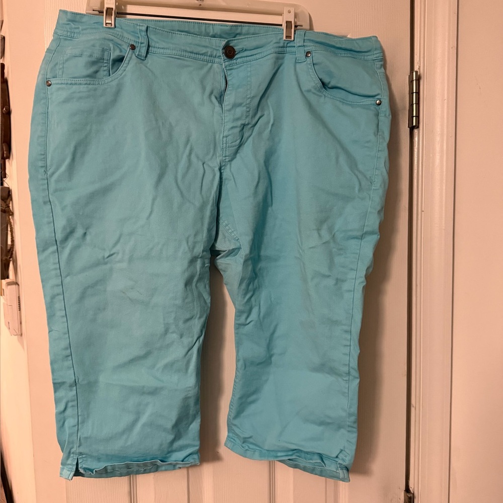 Light Blue Capri Pants